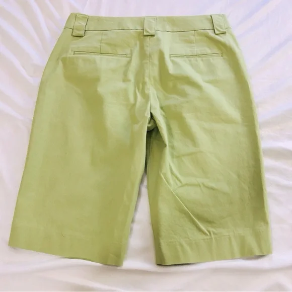 Express Design Studio Green Bermuda Shorts - Picture 2 of 16